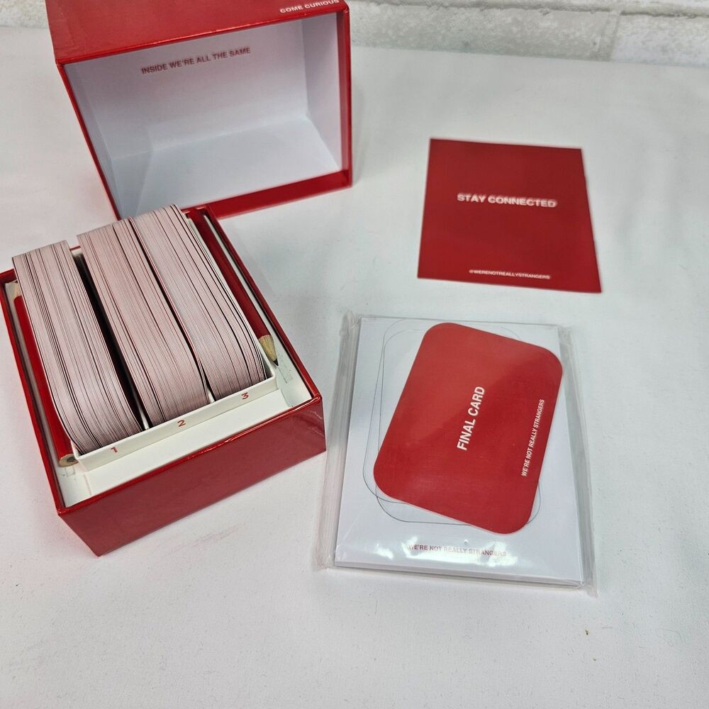 We're Not Really Strangers WNRS Core Card Game Complete Red Box 2-6 Players
